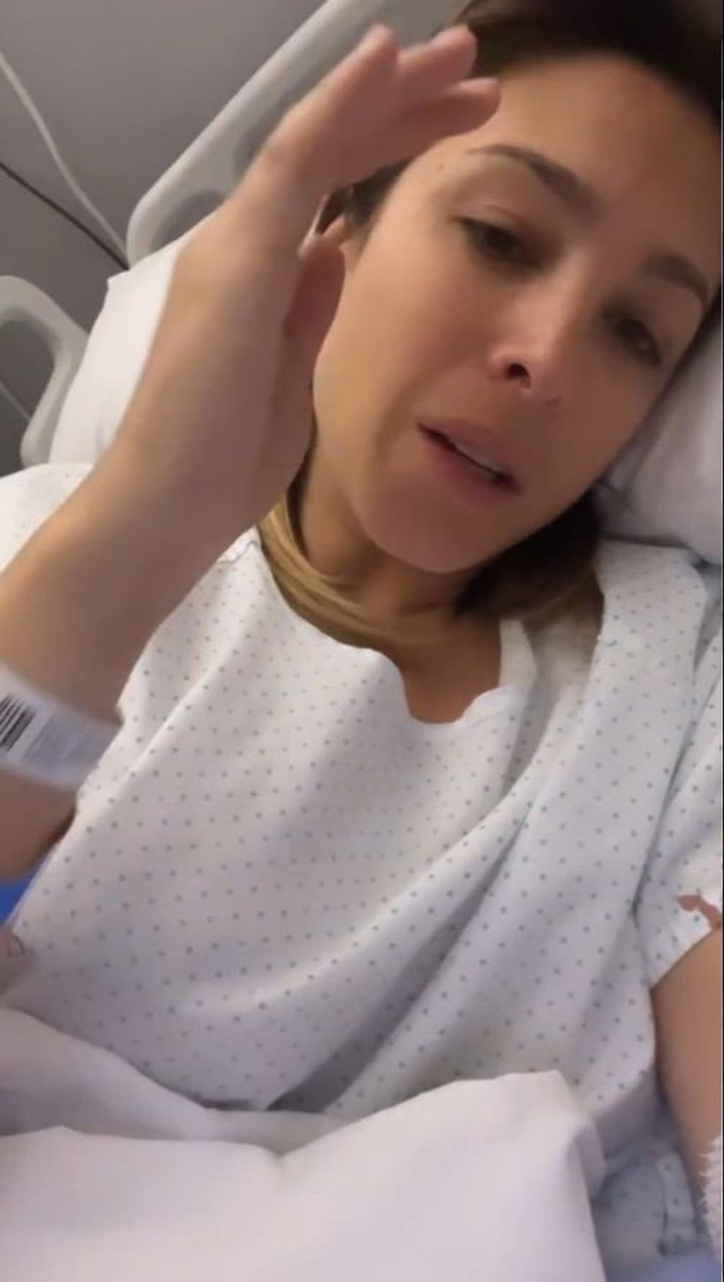 Gisela se graba desde el hospital, actualizando su estado