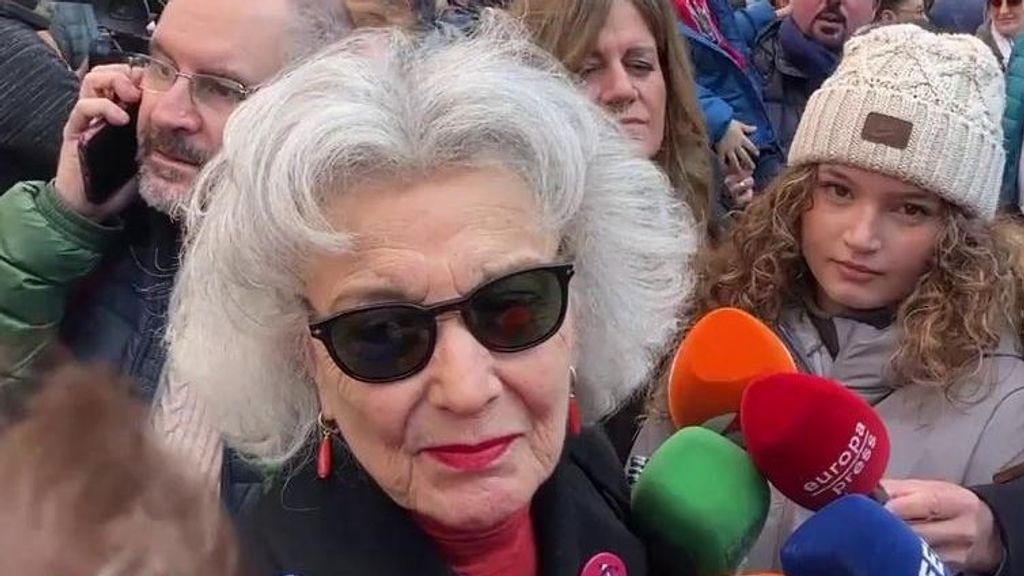 Marisa Paredes, ante los medios de comunicación