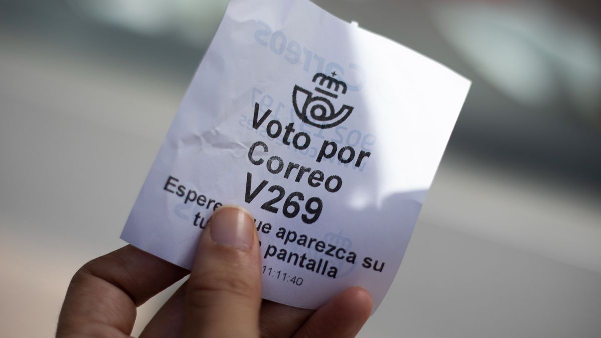 Papel de Correos para votar en elecciones