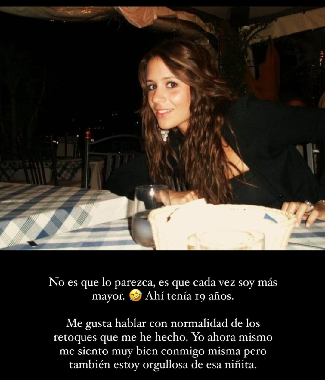 Así era Cristina Porta cuando tenía 19 años