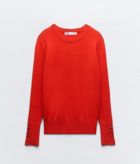 Jersey rojo de Zara