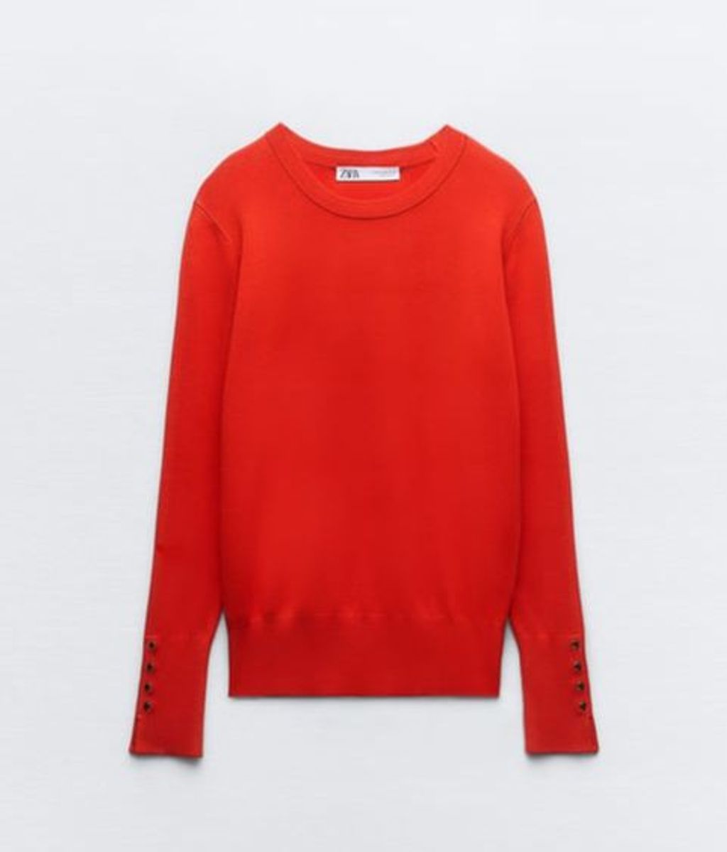 Jersey rojo de Zara