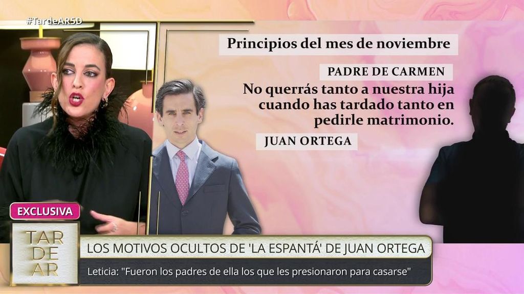 La discusión entre Juan Ortega y el padre de Carmen Otte: "Habéis conseguido que nos casemos cuando vosotros habéis querido"