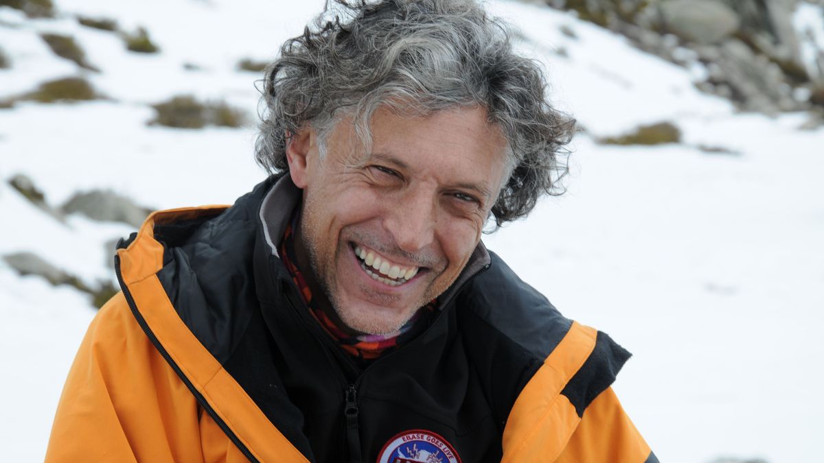 Alfredo Merino, autor del libro, en la montaña