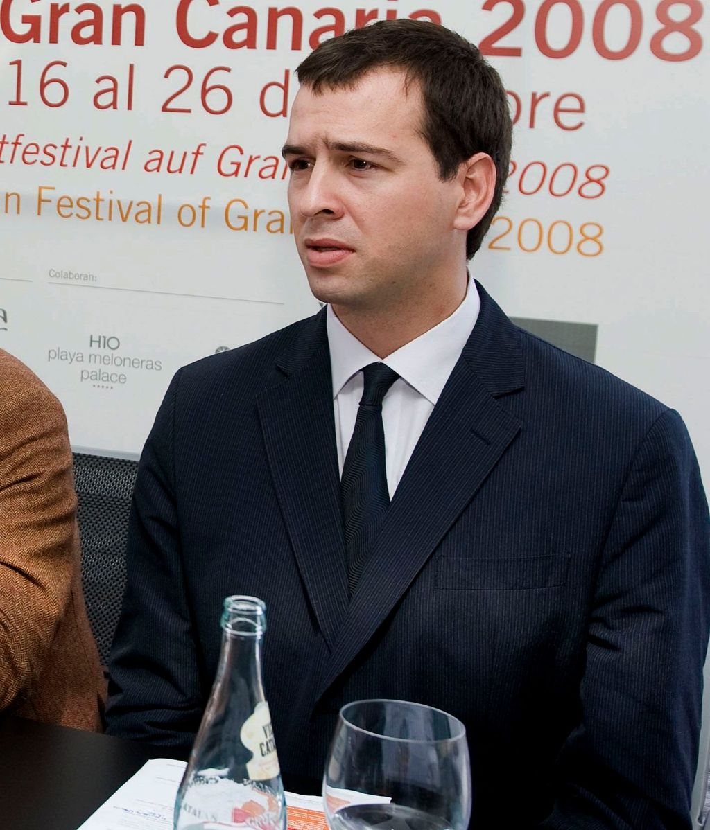 El hermano de Pedro Sánchez, en un acto en 2008