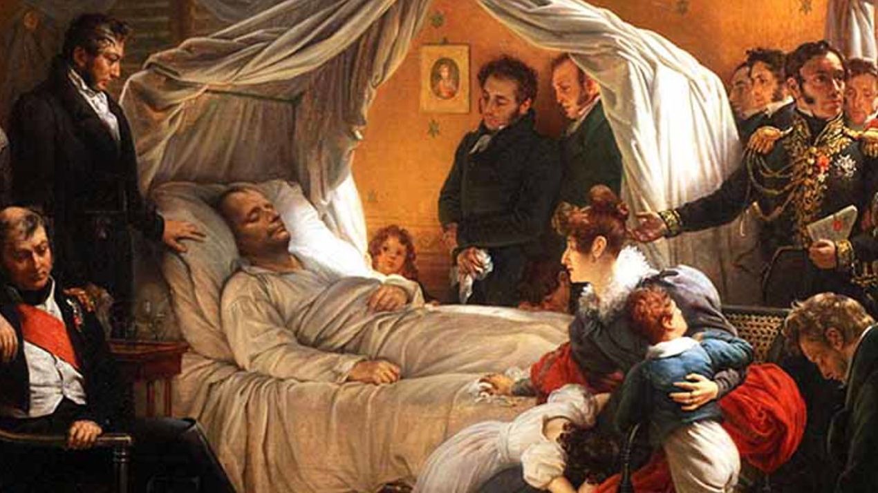 La muerte de Napoleon, por Charles Von Steuben.