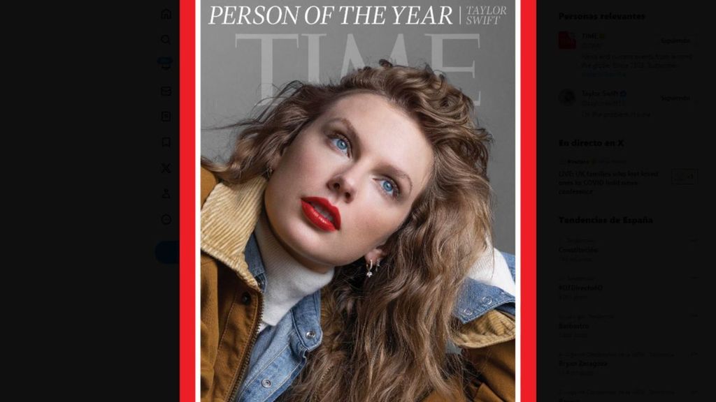 La cantante Taylor Swift es la persona del año 2023 para la revista 'Time'