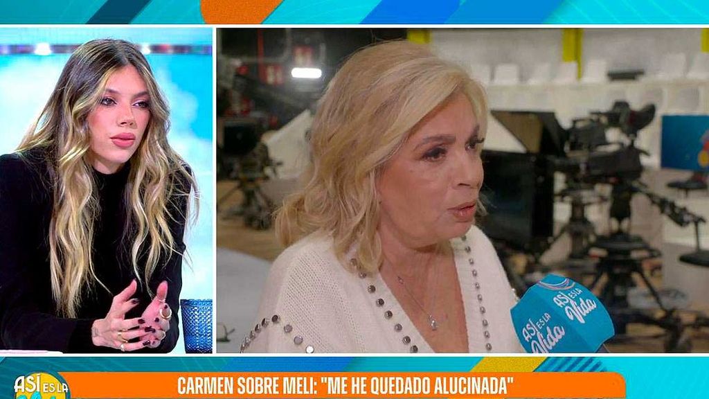 Carmen Borrego responde a la supuesta traición de la amiga de María Teresa Campos, Meli Camacho: "Que no me provoque más, no tengo nada que temer"