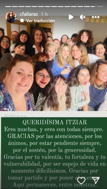 La despedida de Cristina Fallarás a Itziar Castro