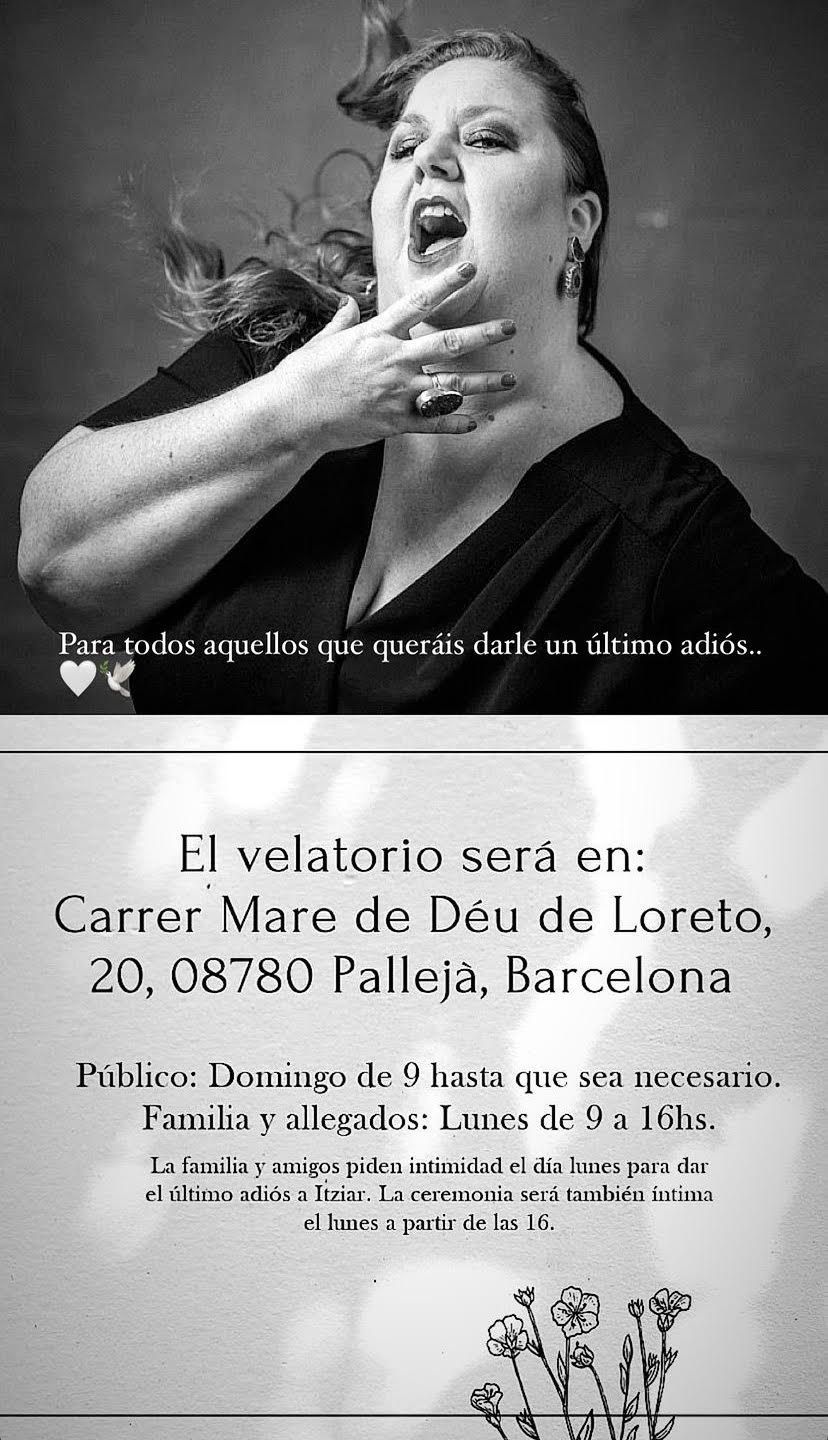 Convocatoria al velatorio abierto a Itziar Castro