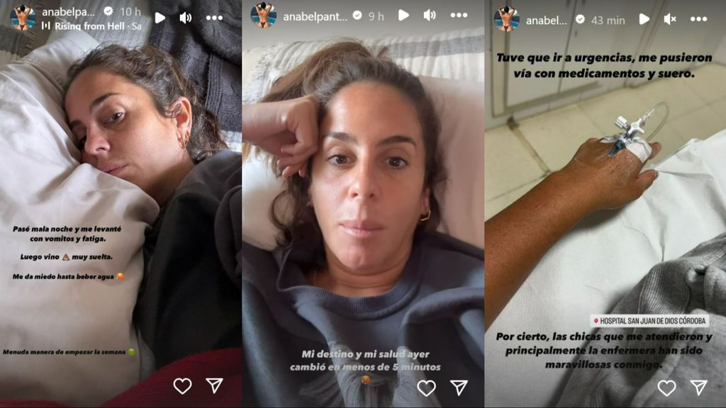 Anabel Pantoja se ve obligada a ir a urgencias