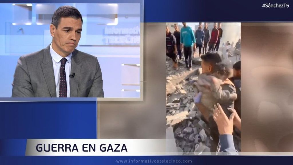 Pedro Sánchez sobre Gaza: “No hay proporcionalidad en la respuesta que está dando Israel”