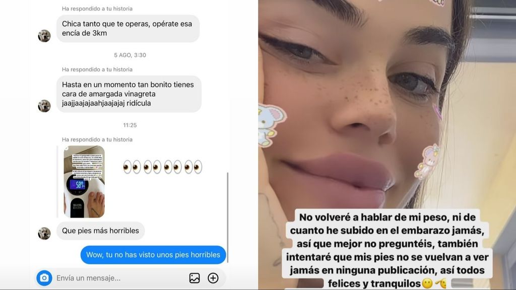 Violeta responde a las críticas tras hablar de los kilos que ha cogido