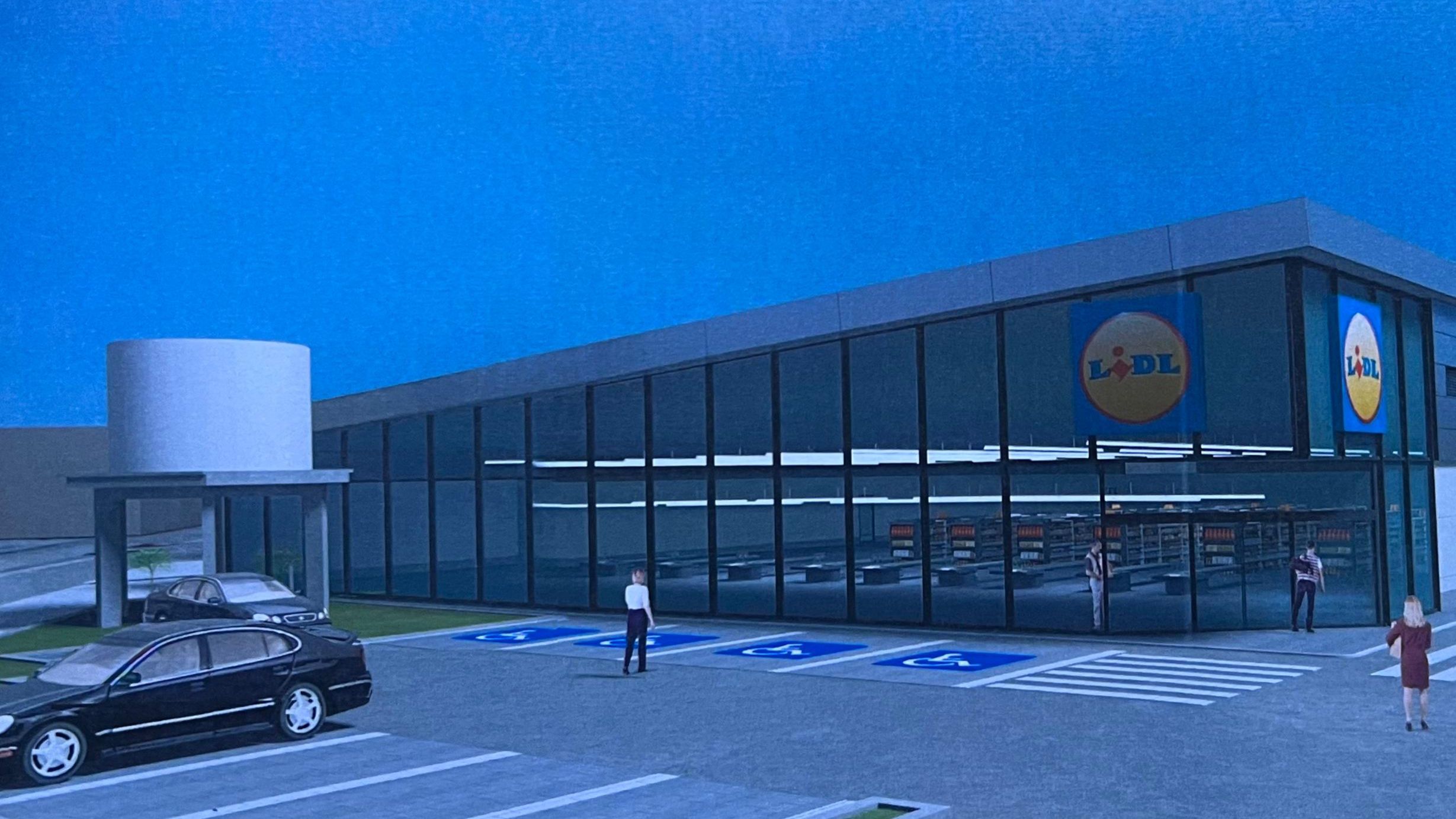 Así quedaría el depósito según la propuesta de Lidl y el Ayuntamiento de Gernika