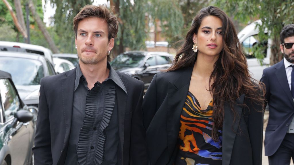 Begoña Vargas y Andrés Ceballos en la boda de Willy Bárcenas y Loreto Sesma