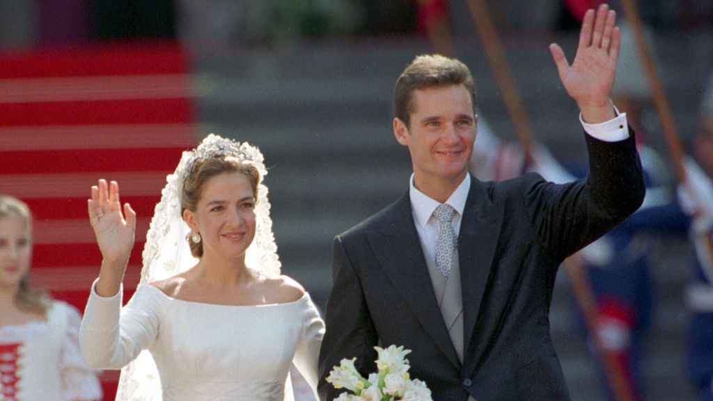 La boda de doña Cristina e Iñaki Urdangarin, en octubre de 1997.