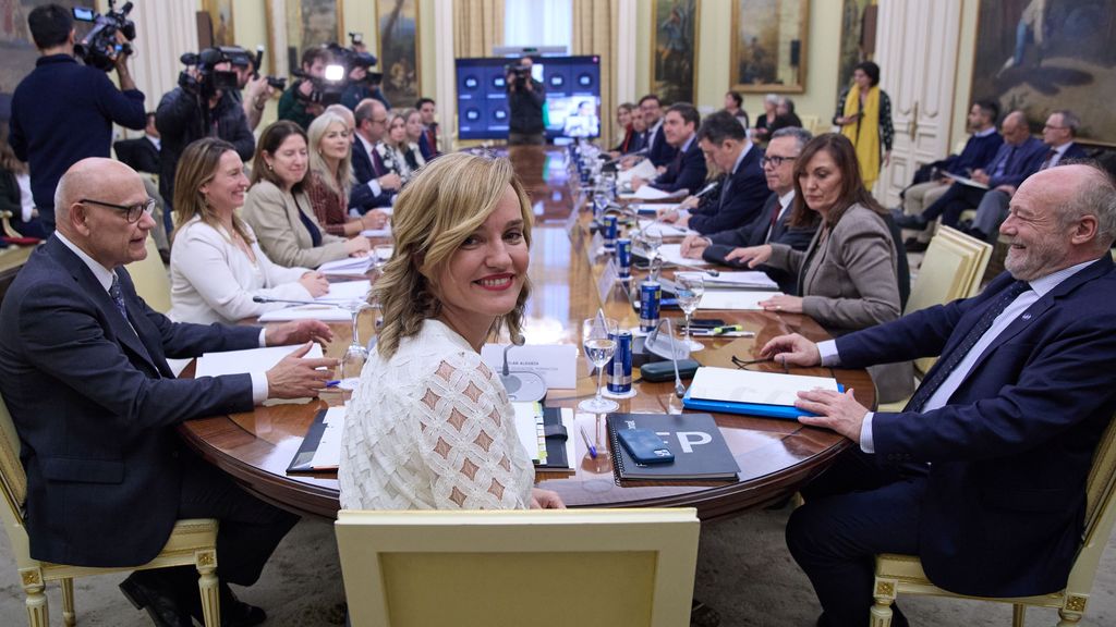 La ministra de Educación, Formación Profesional y Deportes, Pilar Alegría, preside la Conferencia Sectorial de Educación, en la sede del Ministerio