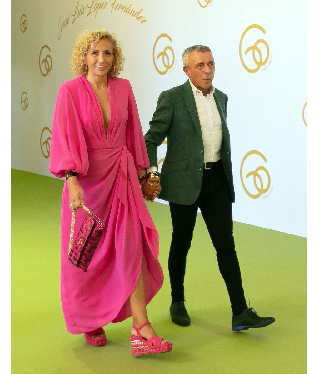 José Luís López "El Turronero" junto a su mujer en su 60º cumpleaños