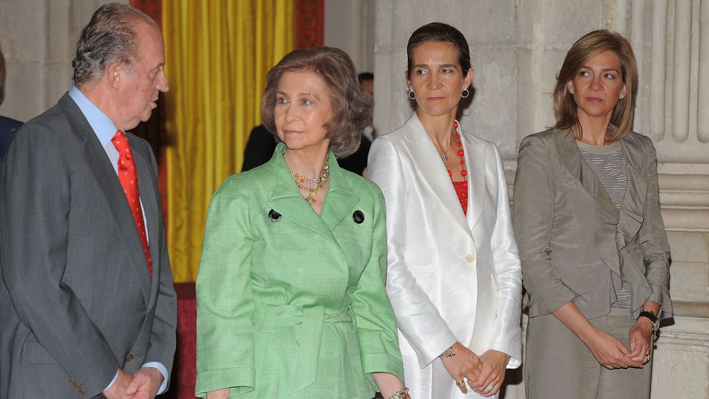 Los Reyes Eméritos, la Infanta Elena y la Infanta Cristina