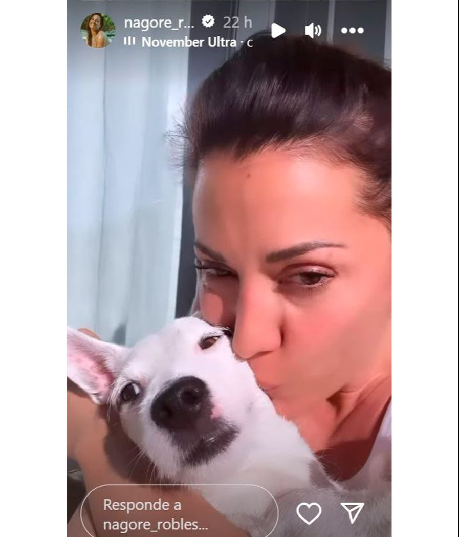 Nagore Robles se ha reencontrado con su perro Nash tras la operación