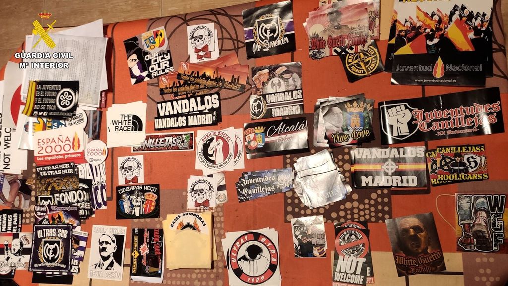 Detenidos de un grupo neonazi con cuartel en Málaga