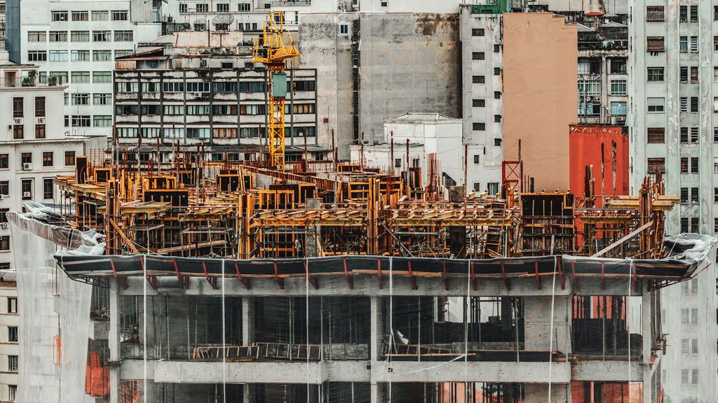 Construcción obra edificio