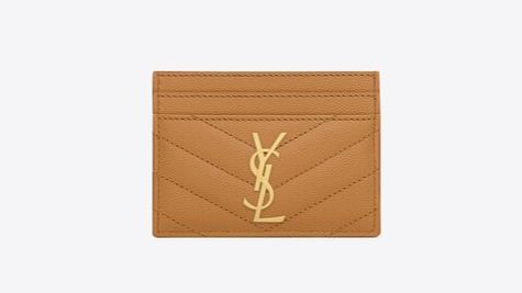Tarjetero de piel de Yves Saint Laurent