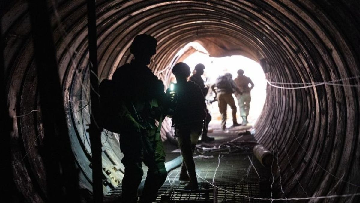 Túnel de Hamás en la Franja de Gaza descubierto por las fuerzas israelíes