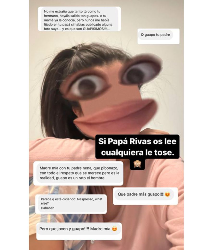 Alexia Rivas reacciona al efecto que ha tenido la belleza de su padre entre sus seguidoras