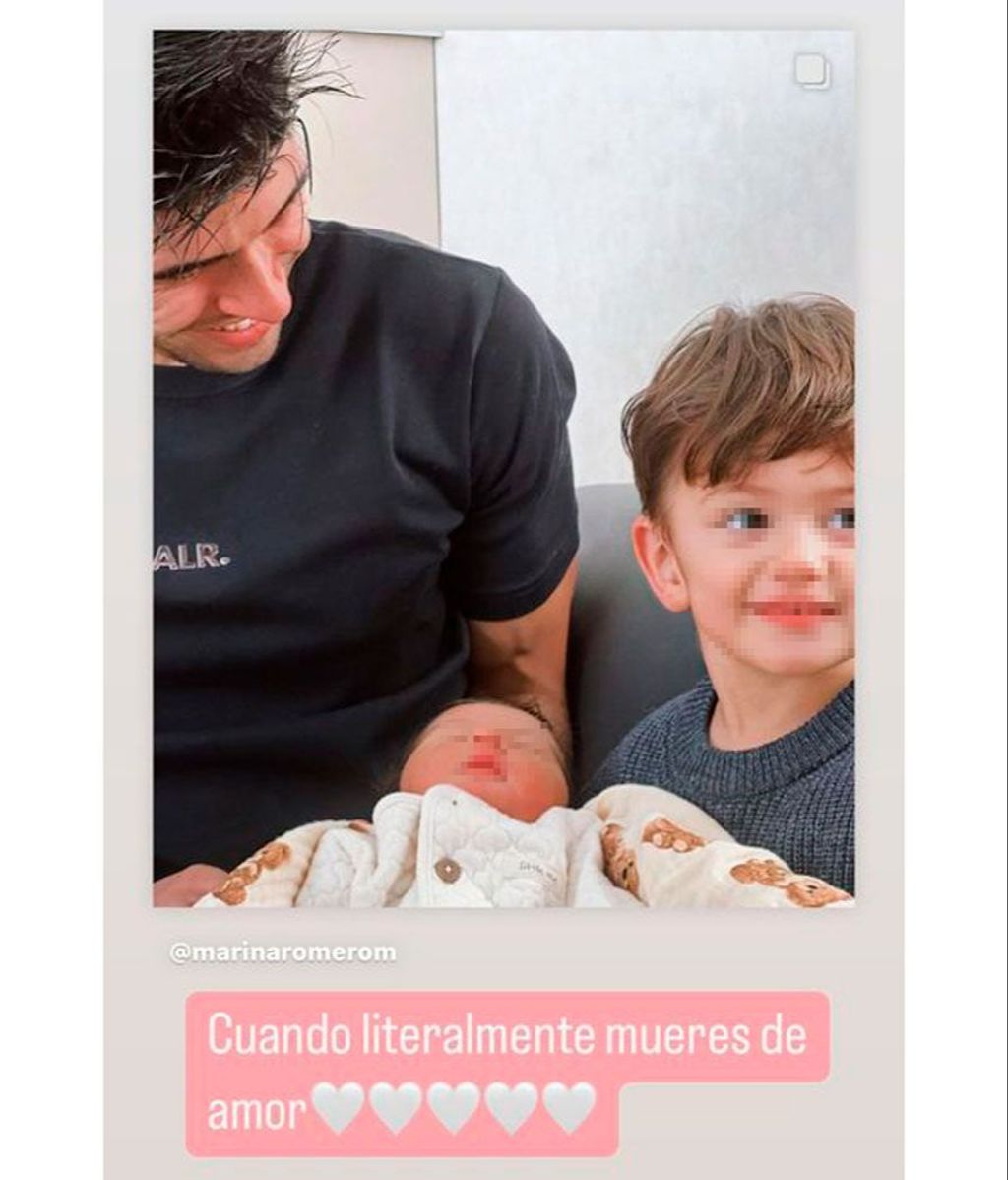 Makoke presume del tierno posado de Javier Tudela junto a sus dos hijos