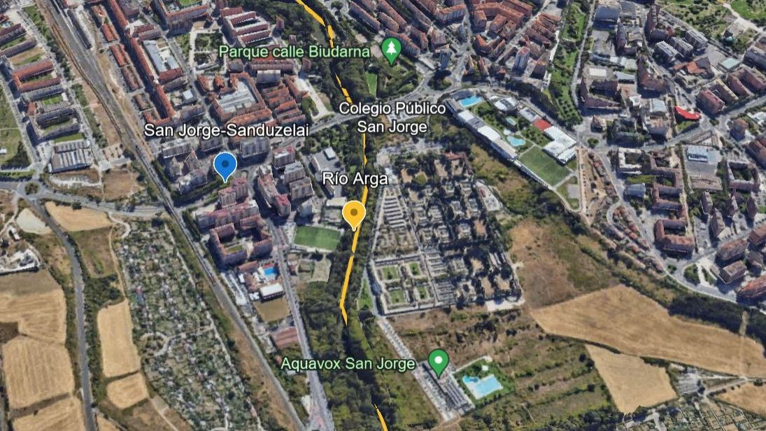 Zona en la que desapareció Gabriela Reyes el pasado 7 de diciembre