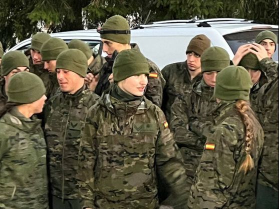 El entrenamiento en la nieve de la princesa Leonor