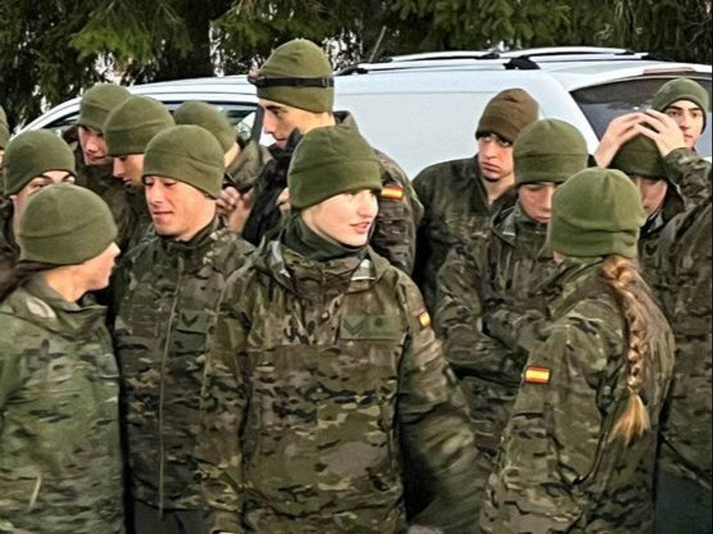 El entrenamiento en la nieve de la princesa Leonor