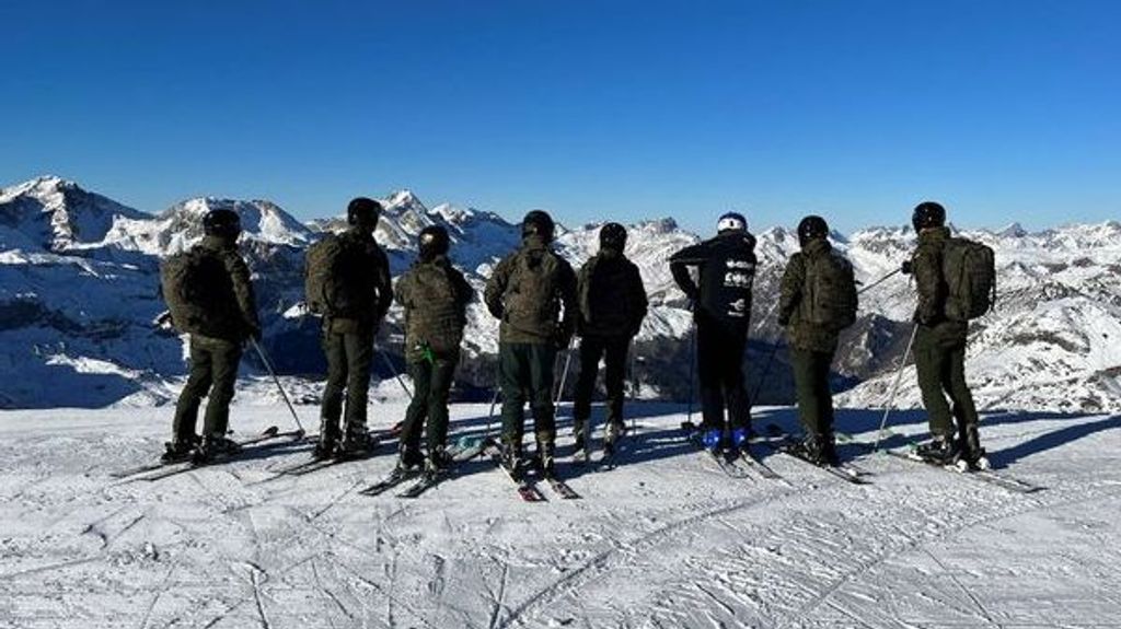 El entrenamiento en la nieve de la princesa Leonor