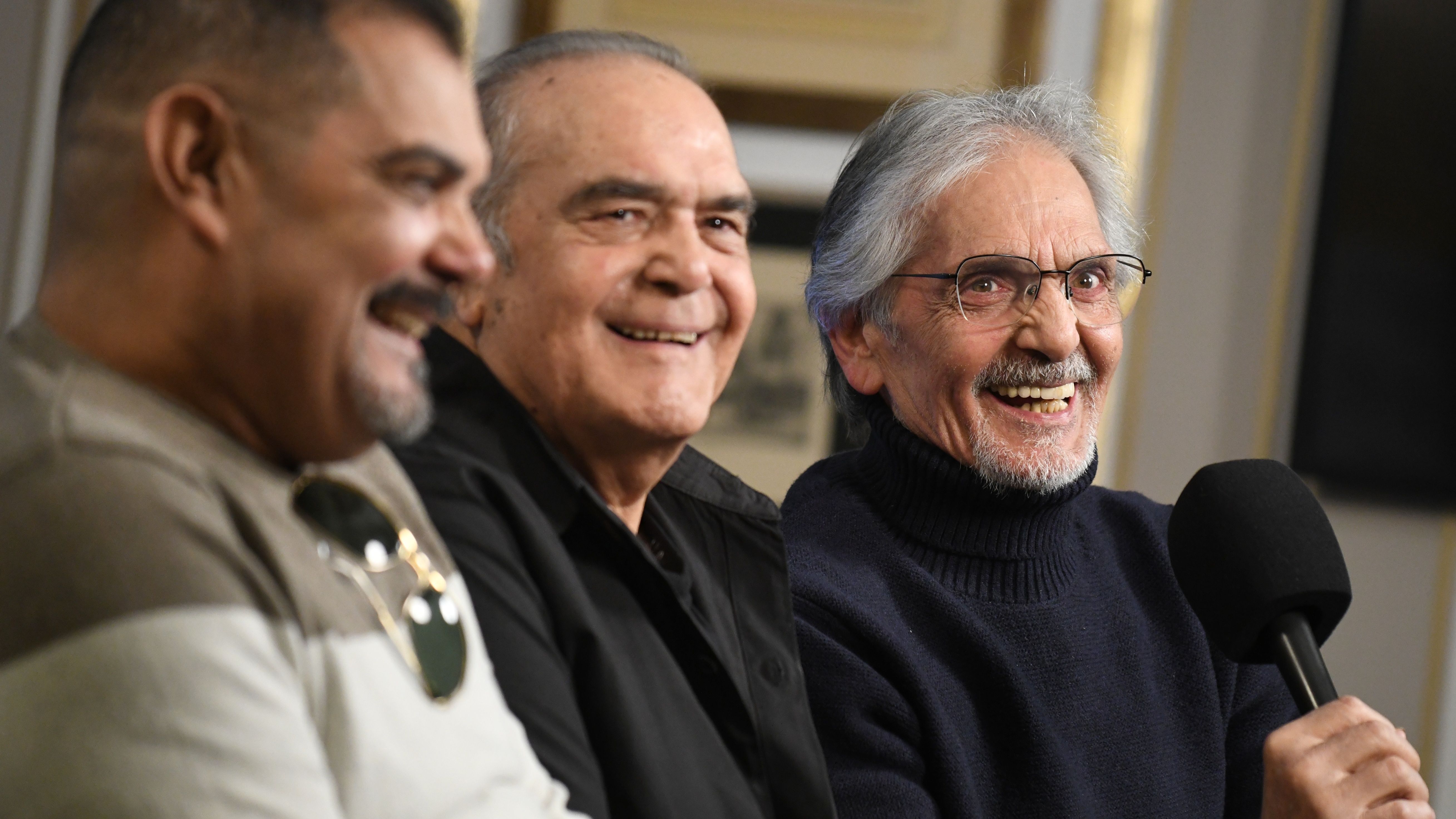 El grupo musical Los Chichos, durante una entrevista para Europa Press