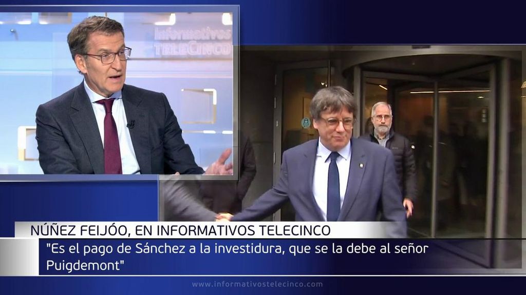 Feijóo: “Sánchez le debe ser presidente del gobierno a Puigdemont