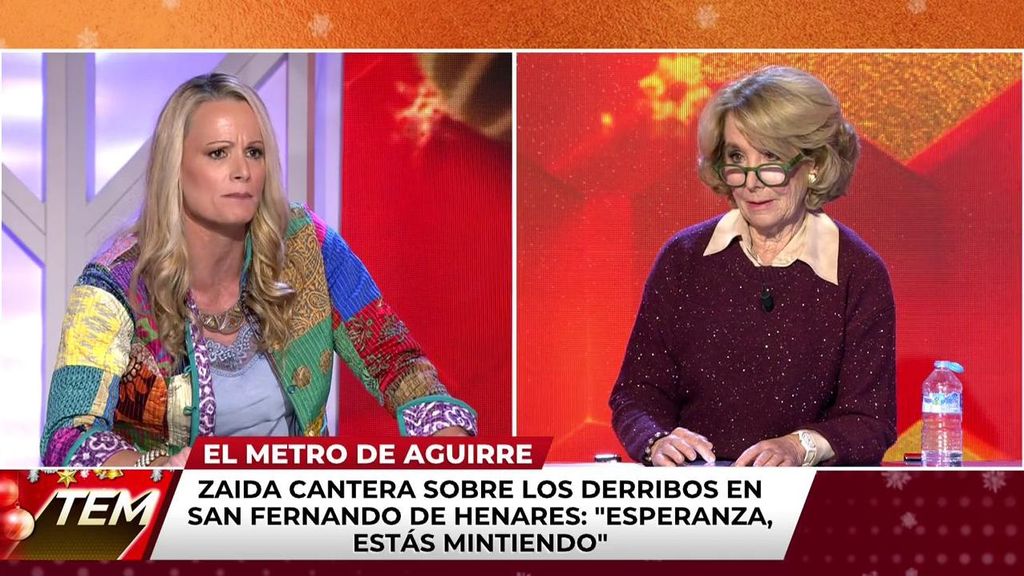 Zaida Cantera, a Esperanza Aguirre, sobre los derribos en San Fernando de Henares: "Habéis arruinado la vida a muchísimas familias"