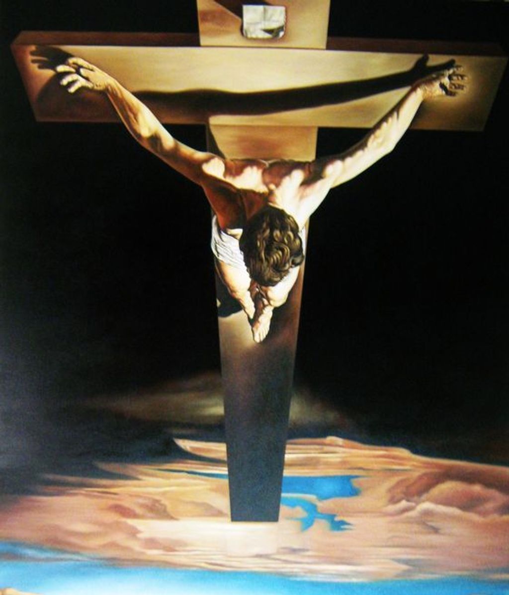 Detalle del 'Cristo de San Juan de la Cruz', de Dali.