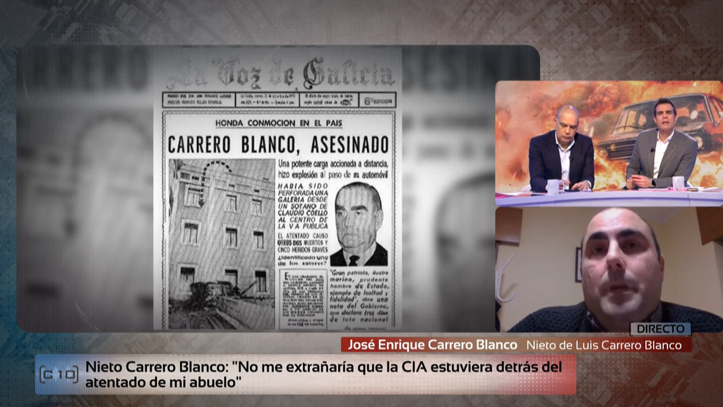 José Enrique, nieto de Carrero Blanco, apunta a “parte del régimen franquista” y asegura que la CIA estaba al corriente del atentado