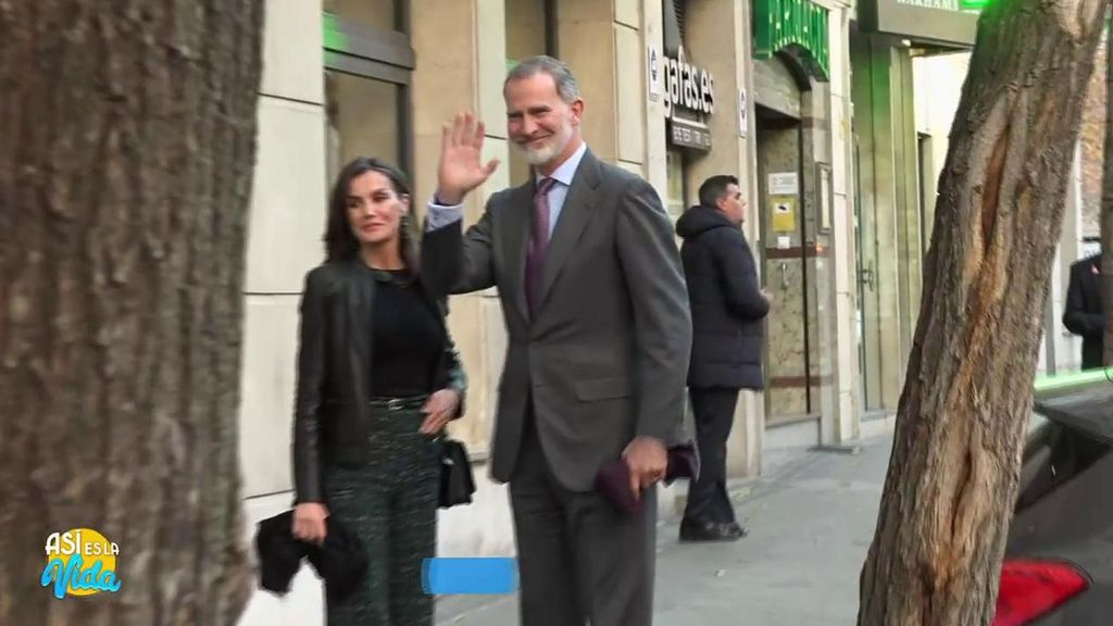 La salida de los reyes del cumpleaños de la Infanta Elena