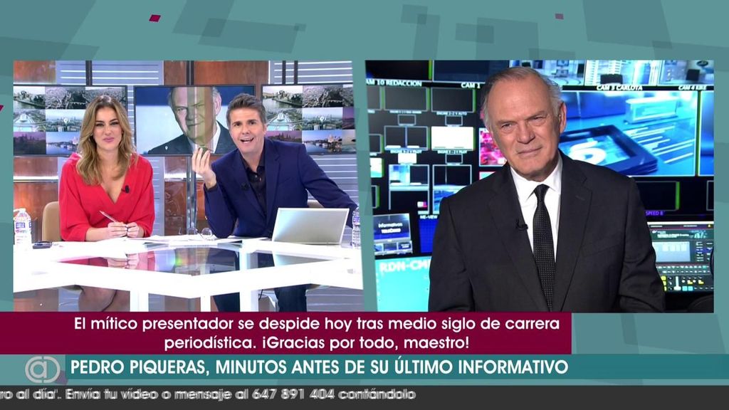Pedro Piqueras, antes de su último informativo en Mediaset: “Tengo una frase emotiva preparada porque es el adiós a casi 18 años aquí, en Telecinco”