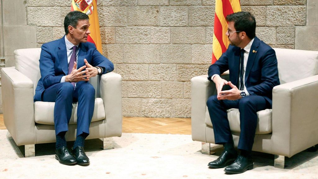 Sánchez y Aragonès alcanzan 5 acuerdos en su encuentros en la Generalitat