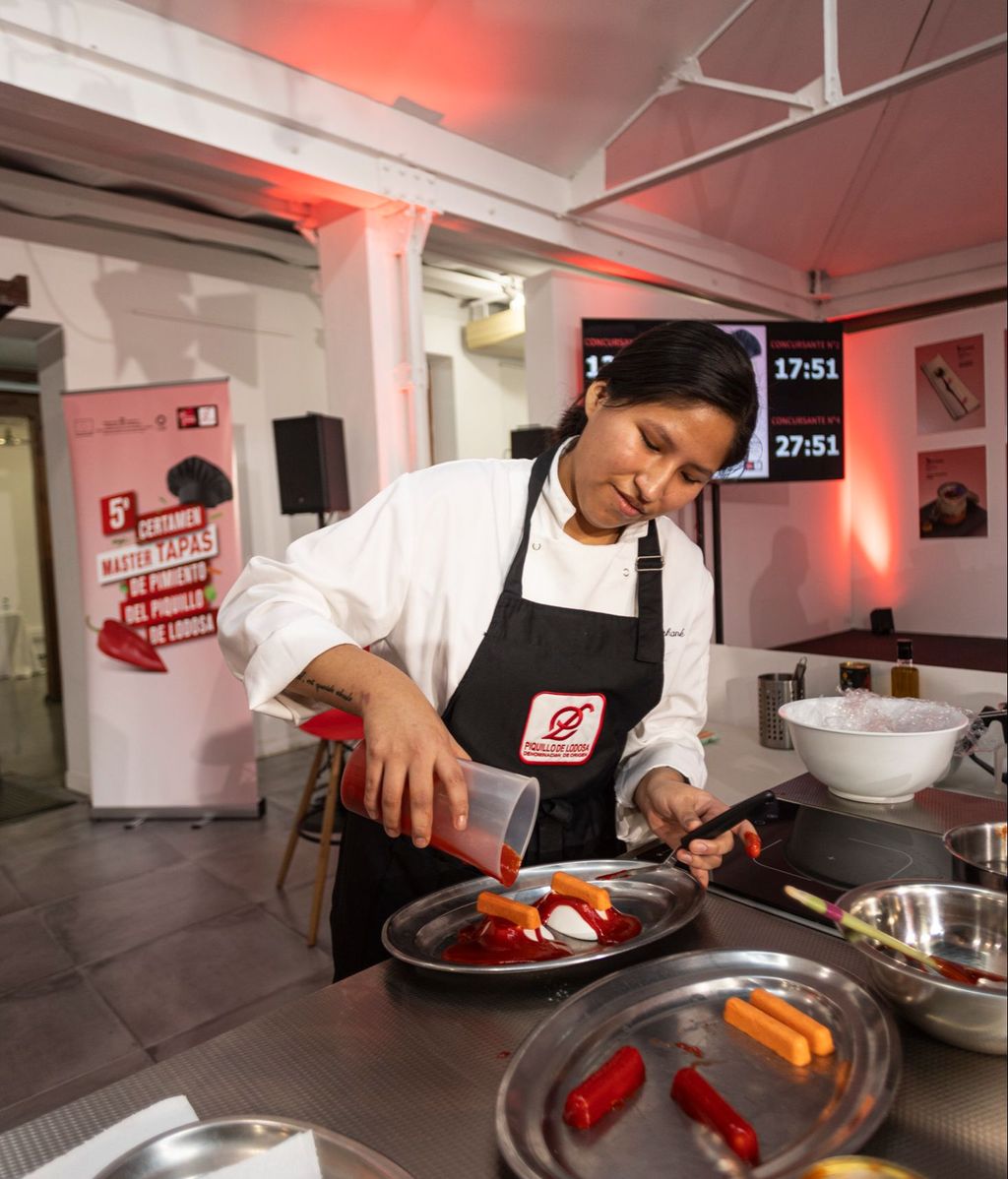 Ayshane Berrios preparando su maravillosa receta