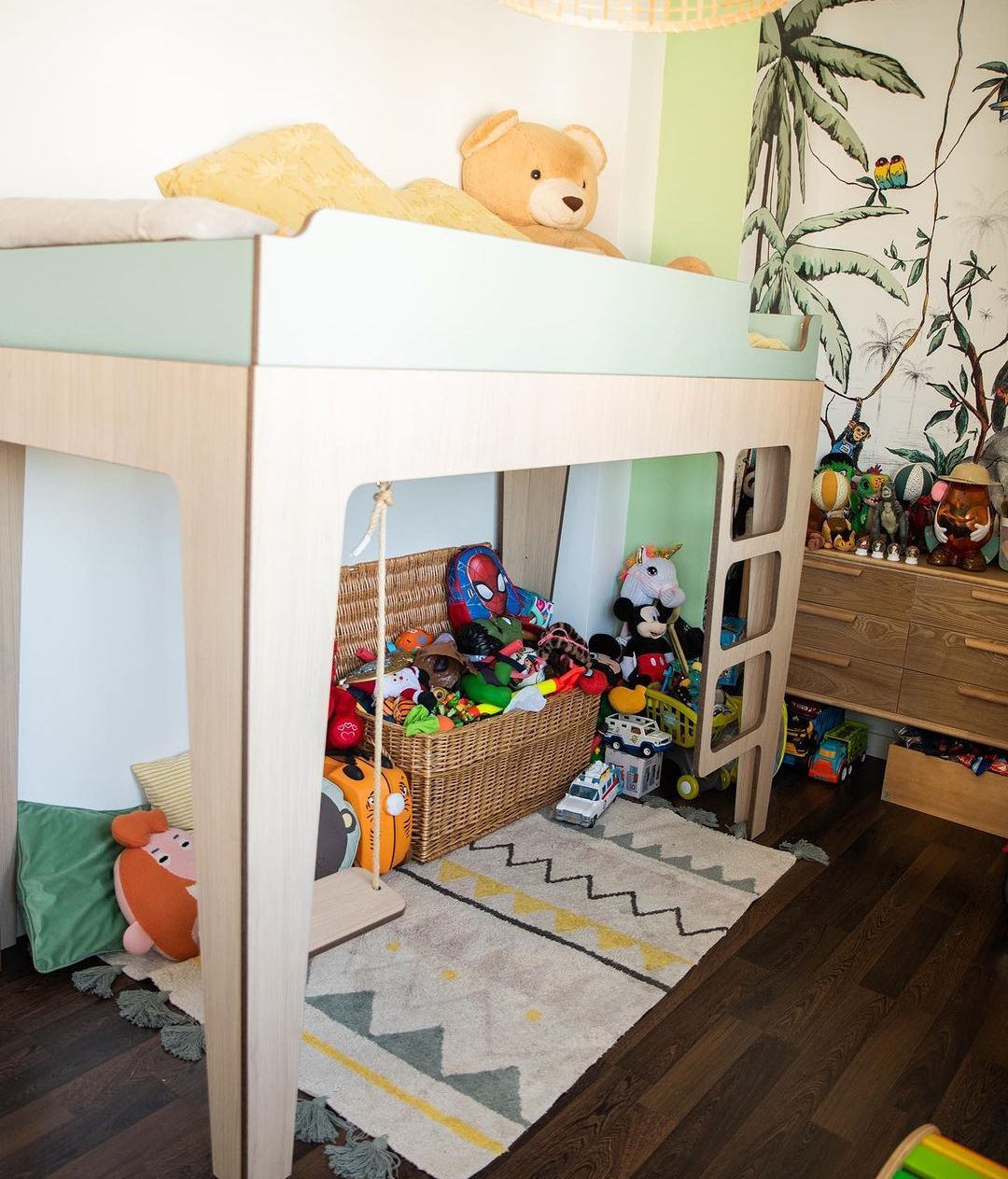 Interior de la habitación de Río, hijo de Lorena Castell.