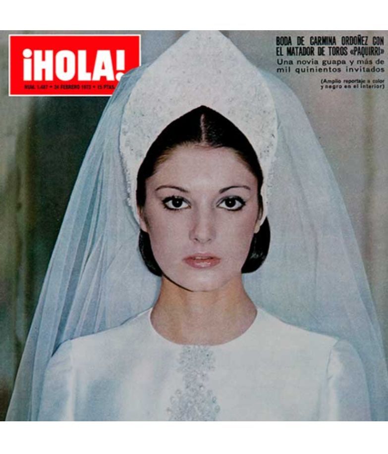 Portada de '¡HOLA!' de Carmina Ordóñez, el día de su boda con Francisco Rivera "Paquirri"