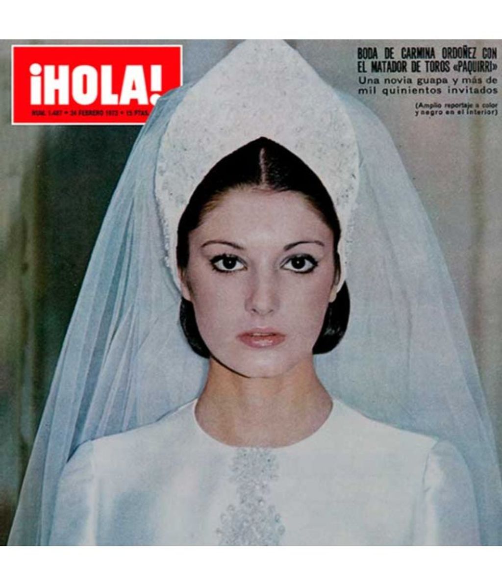 Portada de '¡HOLA!' de Carmina Ordóñez, el día de su boda con Francisco Rivera "Paquirri"