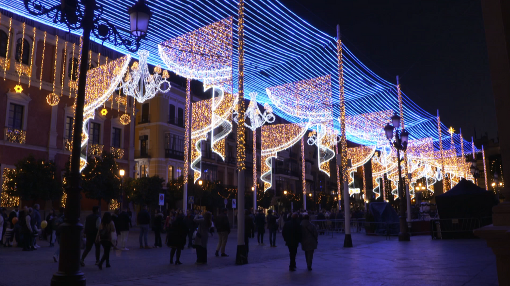 La Plaza de San Francisco (Sevilla) y sus fantásticas luces de Navidad