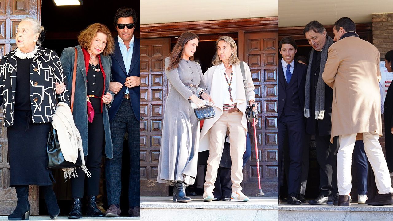 La familia de María Pombo en el bautizo de Vega