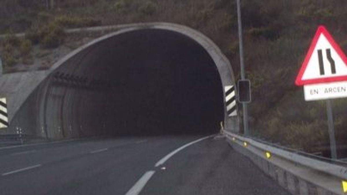 Túnel de Miravete donde se ha producido la colisión múltiple