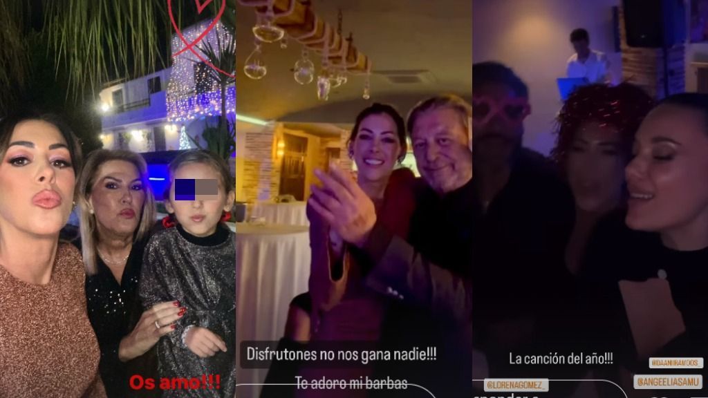 Mirian Ramos, sus padres y Lorena Gómez, su cuñada